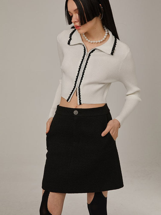 High-waiste Slim A-line Skirt