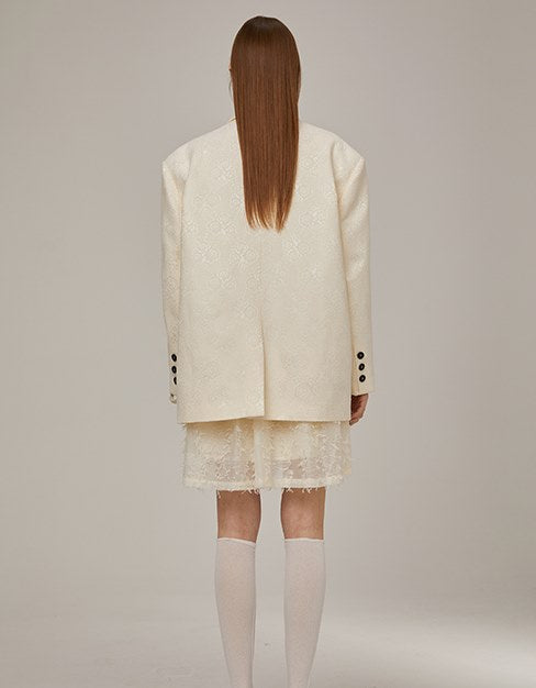 Embroidery Flowers Three-dimensional Nichi Jacket