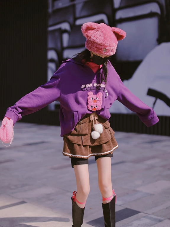 Nichi Rare Sweat Parka&Knit Short-Patns