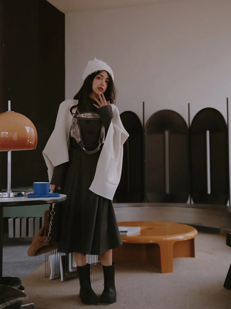 Nichi Knit Vest&One-piece Set-up