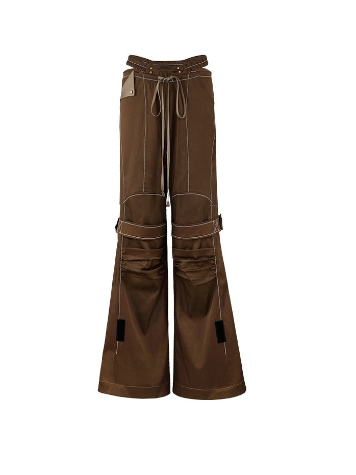 Retro Patchwork Fish-Tail Nichi Pants&Skirt