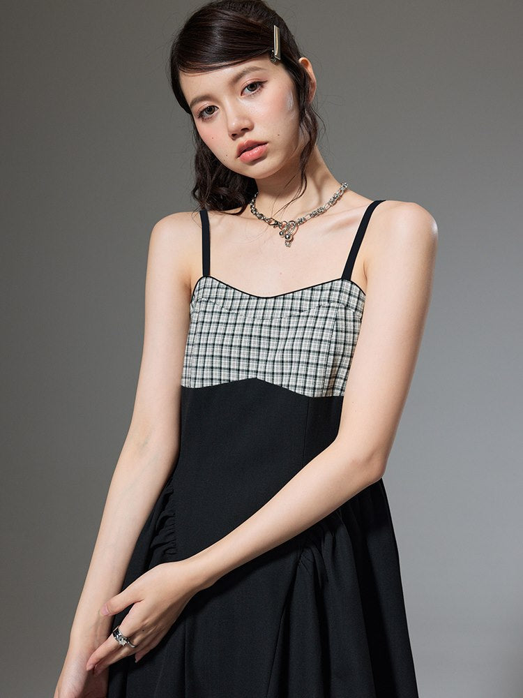 Ribbon Plaid Fkare short Jacket&One-piece