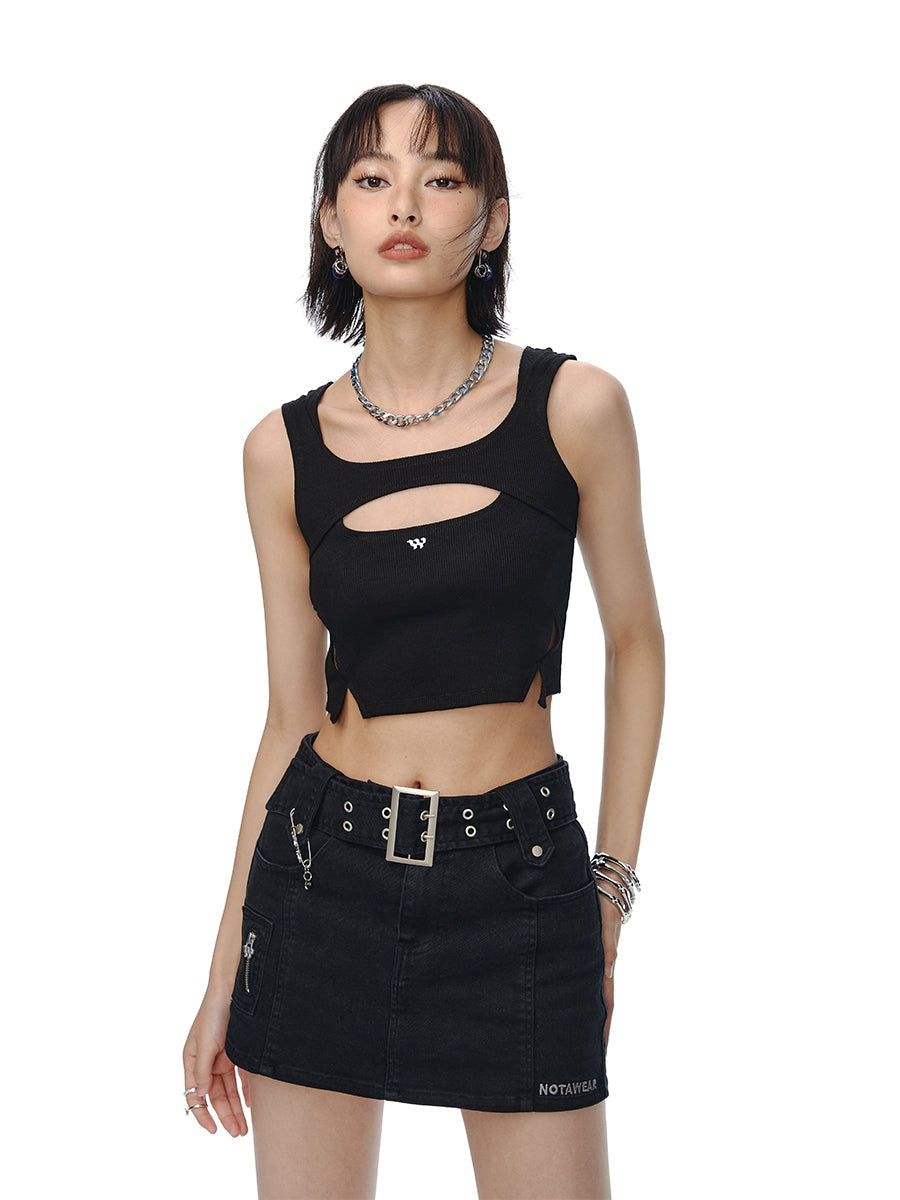 Denim Anti-glare Skirt