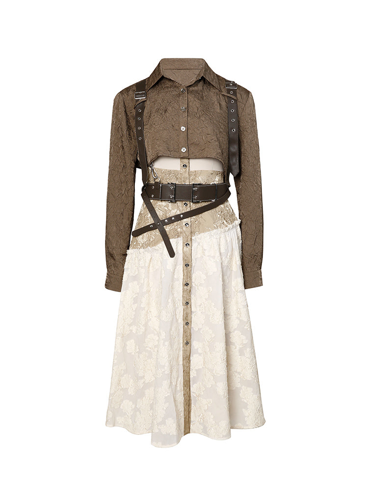 One-piece&Shirt Belt Nichi Long Set-up