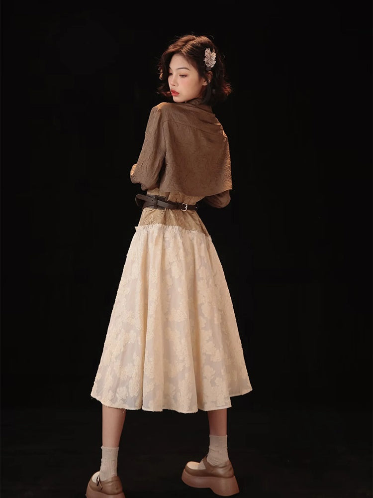 One-piece&Shirt Belt Nichi Long Set-up