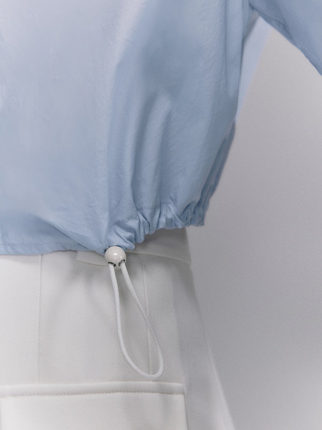 Natural Zip-Pocket Simple Cichi Shirt