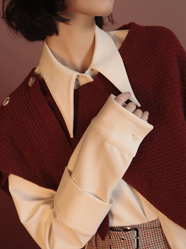 Shawl&Shirt Layered Nichi Set-up