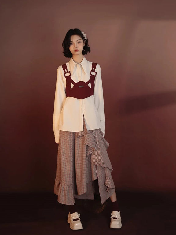 Shawl&Shirt Layered Nichi Set-up