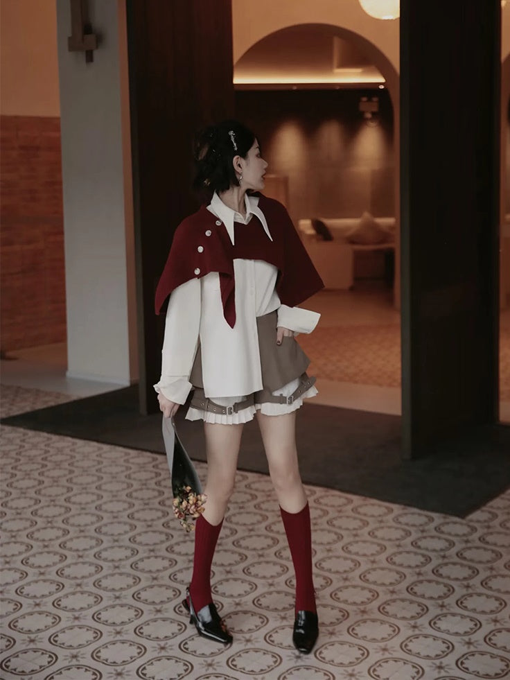 Shawl&Shirt Layered Nichi Set-up