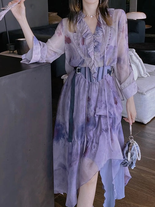 Fairy Marble Blouse Skirt