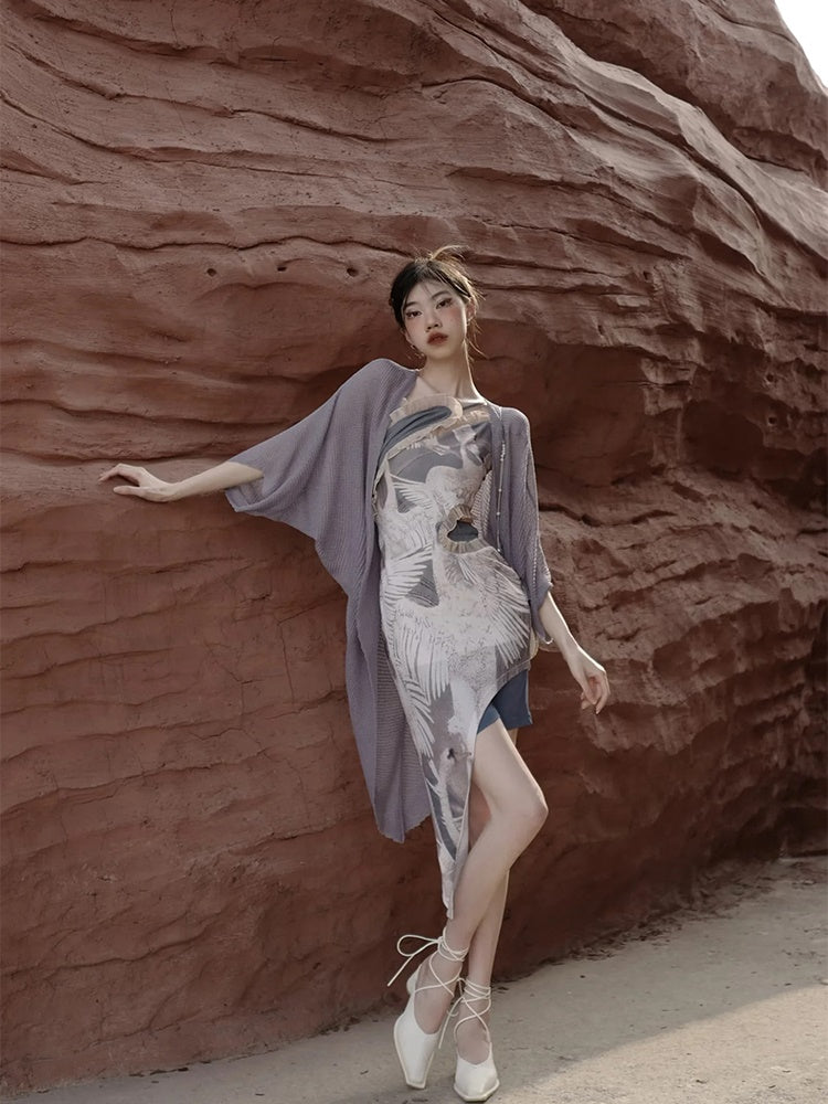 One-piece&Inner-Pants Nichi Tight Asymmetry Set-up