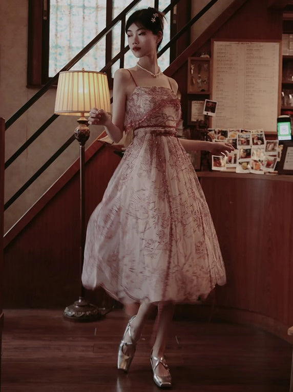 Princess Dress Flower Lace One-piece&Cardigan