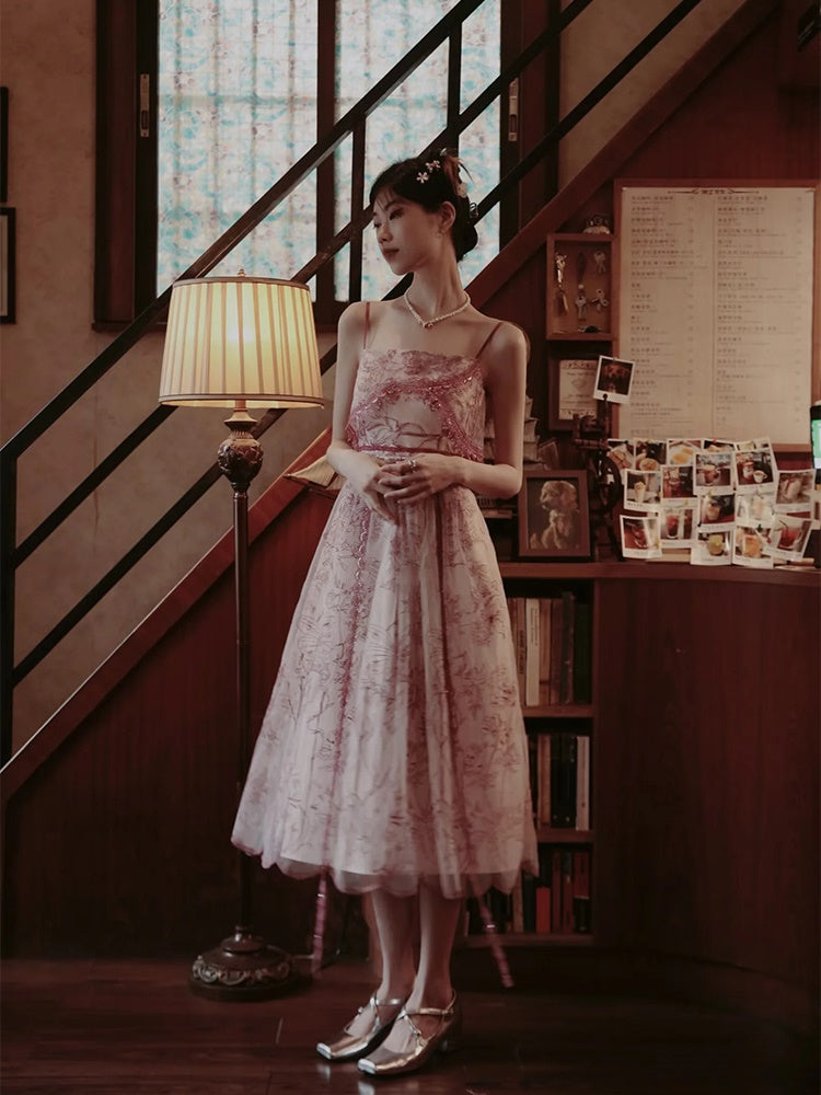 Princess Dress Flower Lace One-piece&Cardigan