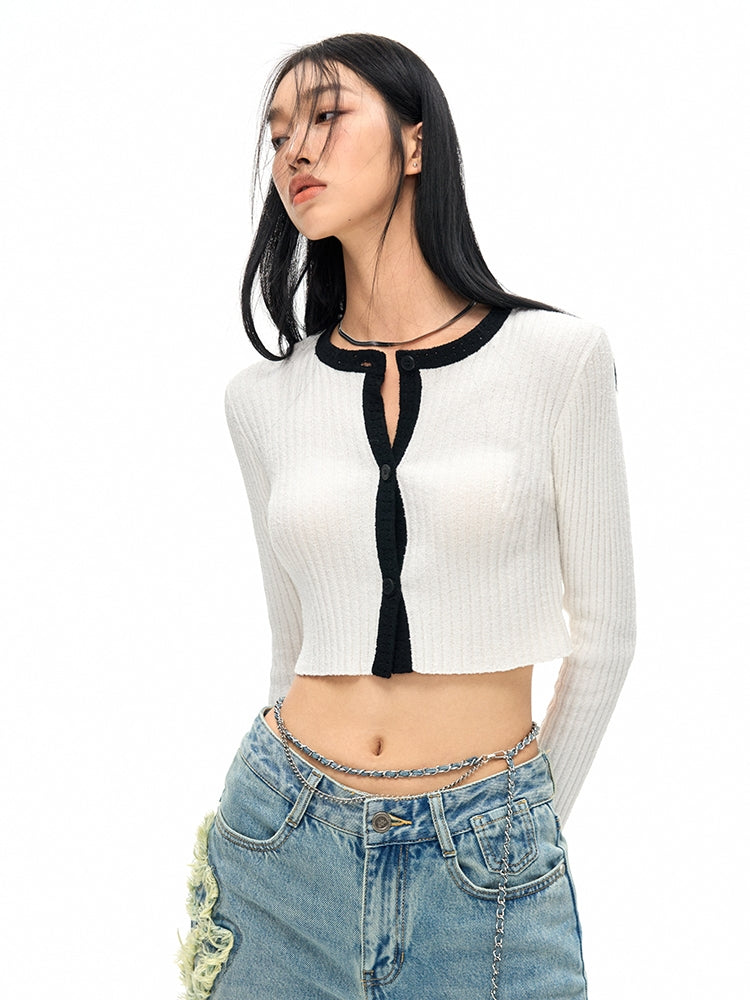 Summer-Knit Mermaid Tight Chic Cardigan&One-Piece