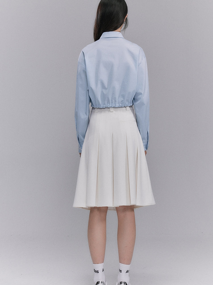 Natural Zip-Pocket Simple Cichi Shirt