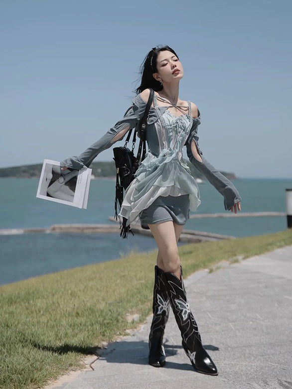 Heavy Industry Symphony Dress & Removable Sunscreen