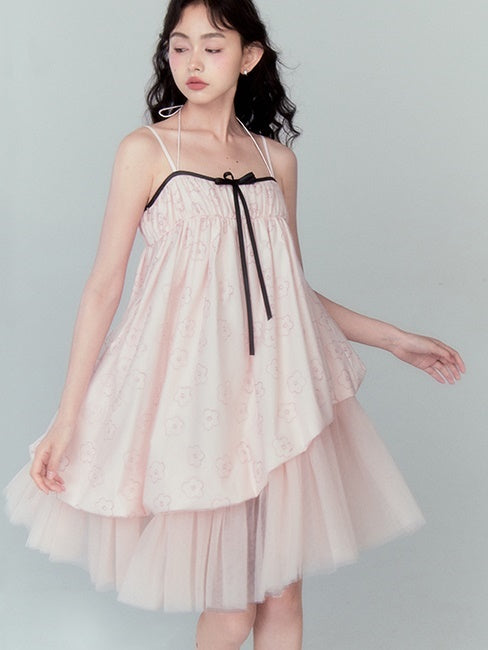 Flower Bud Slip Tutu One-piece