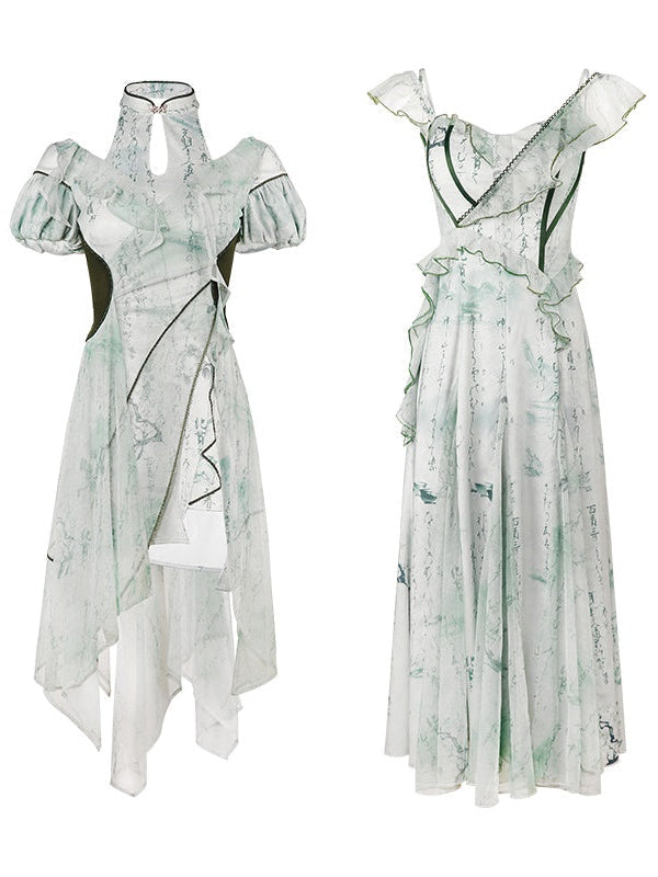 Chinese Fairy Printed Dress