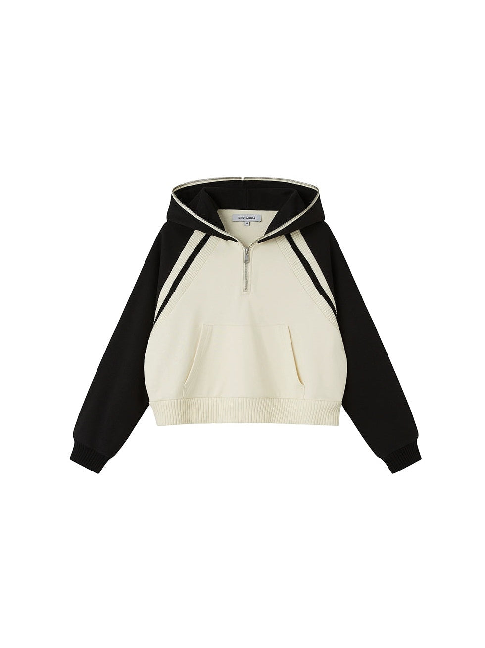 Half-ZIP Hooded Sweat Pullover& Line Skirt