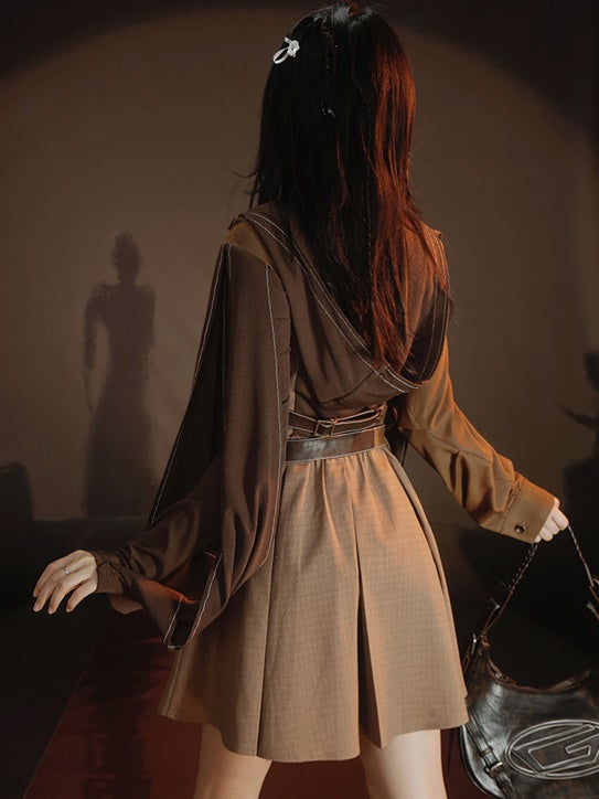 Different Material Switching Dress