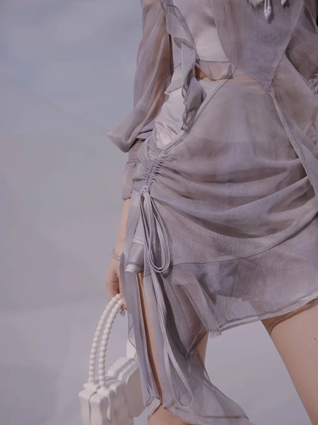 Symphony Printing Fractal Design Top & Short Pants Set-up