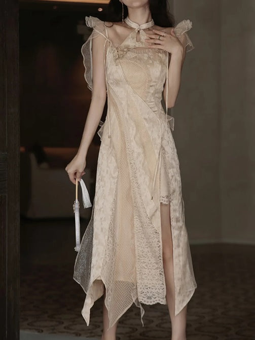 Lace Stitch Fairy Dress & Sunscreen Top