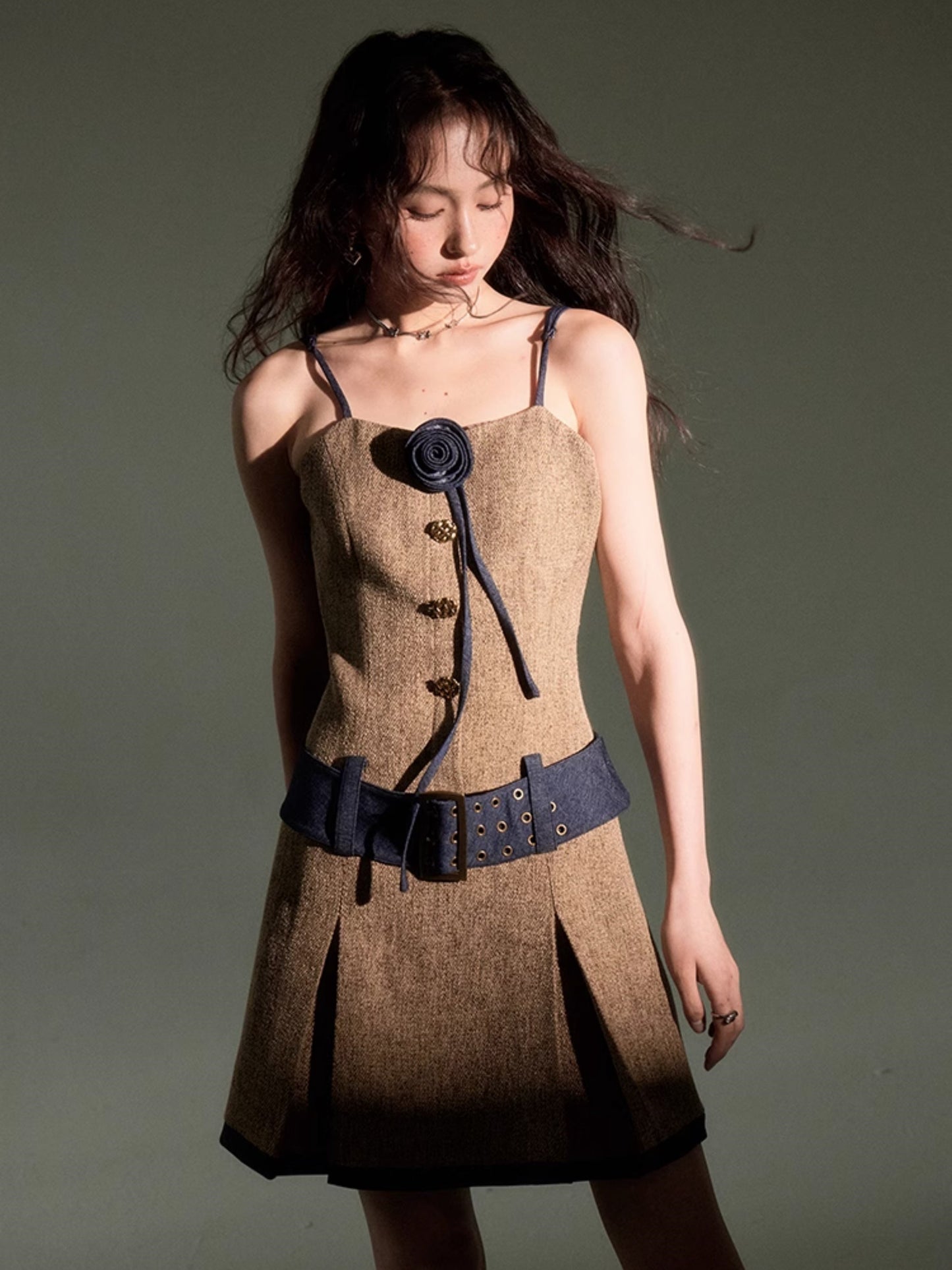 Chic Tweed Short Jacket & Slip Skirt
