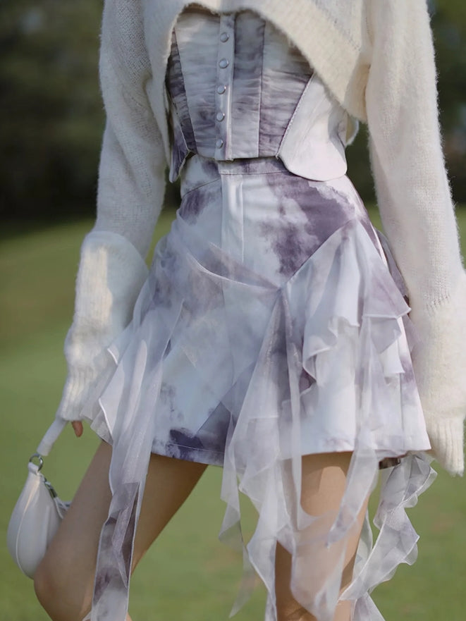 Lace Elves Camisole Vest & Culottes & Set-up