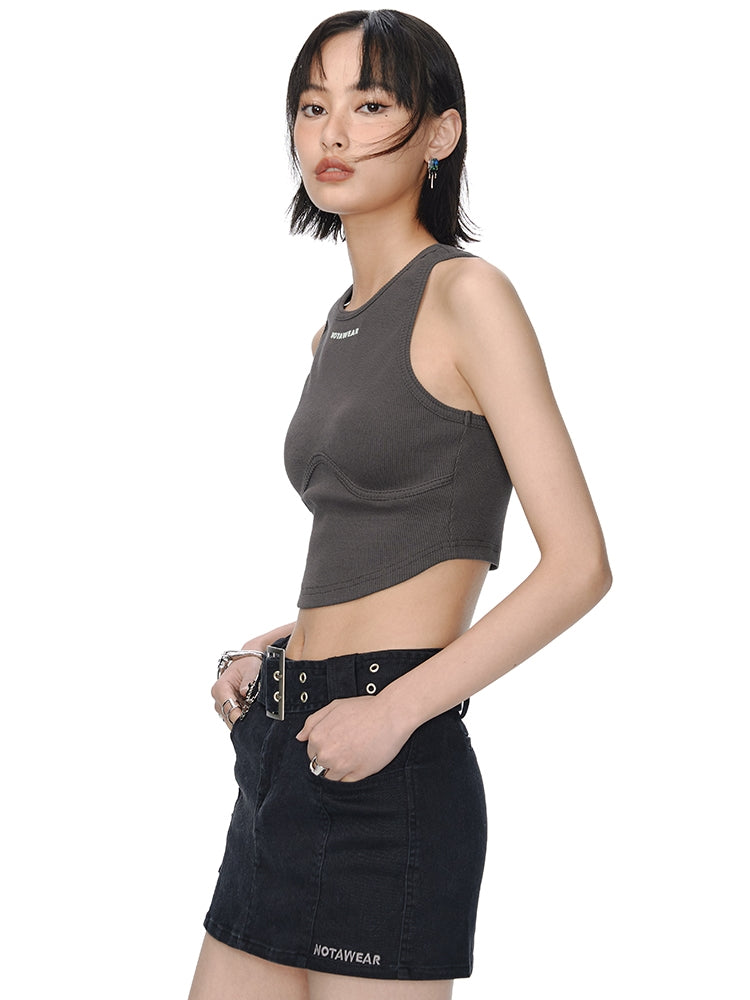 Denim Anti-glare Skirt