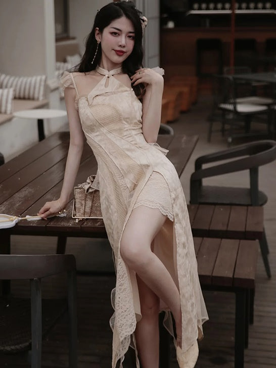 Lace Stitch Fairy Dress & Sunscreen Top