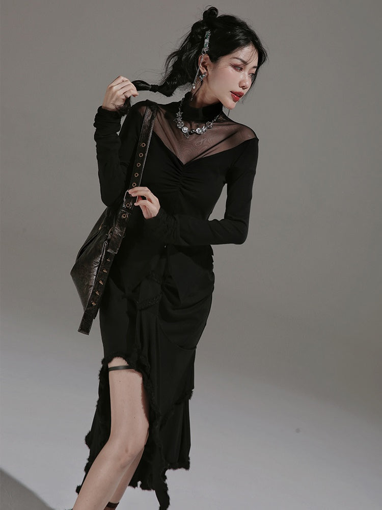 Elegant Slim Slit Fishtail Skirt