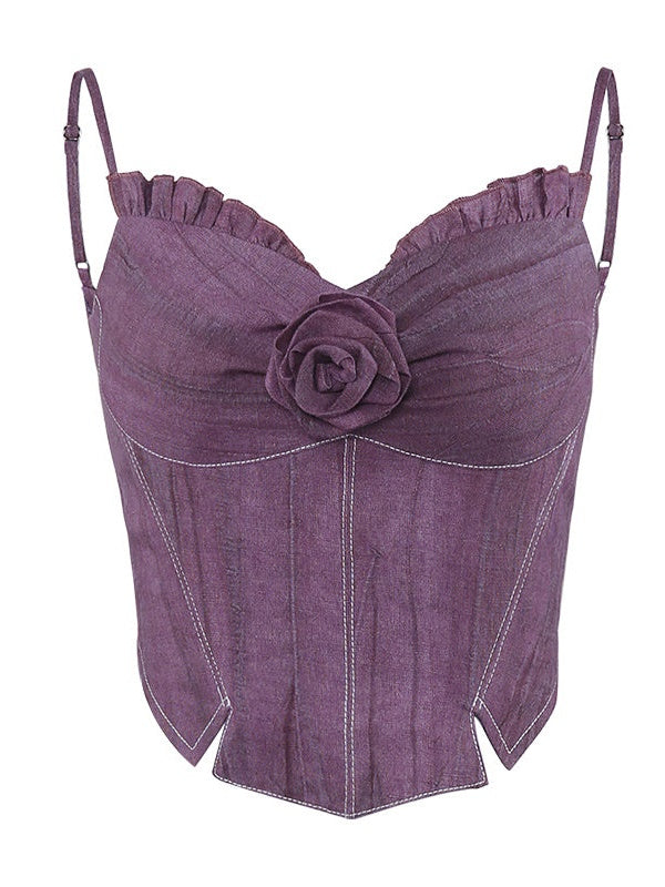 Chinese Style Short Top & Irregular Hem Skirt & Camisole & Cropped Sheer Cardigan
