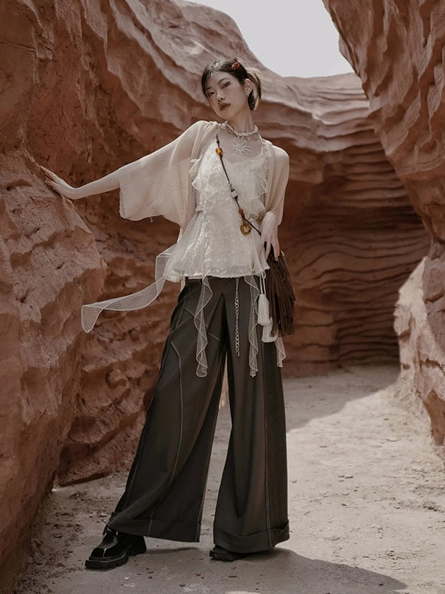 High Waist Wide Leg Pants