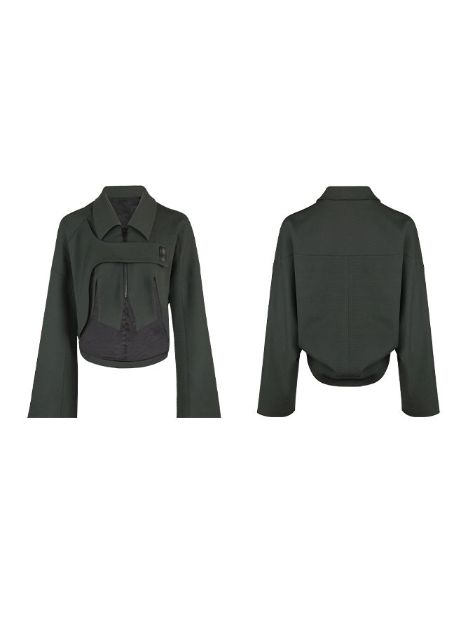 College British Style Shirt &&Vest & Pleated Culottes & Jacket
