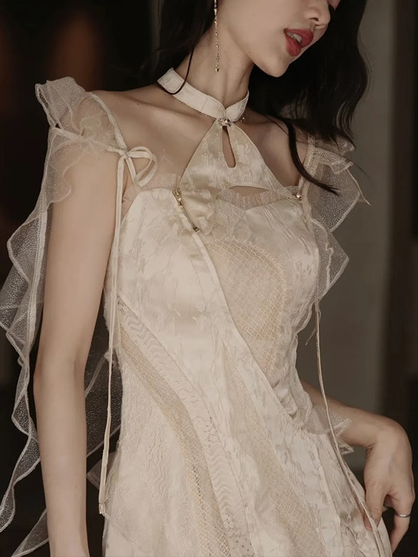 Lace Stitch Fairy Dress & Sunscreen Top