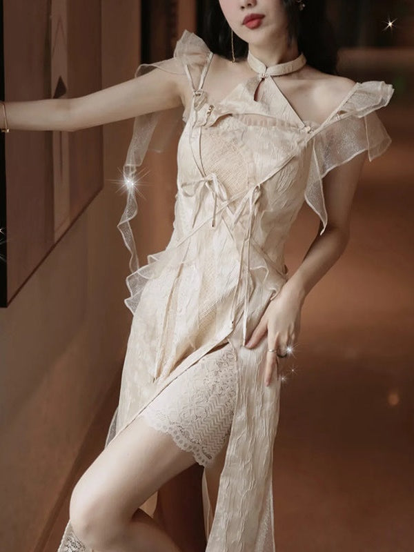 Lace Stitch Fairy Dress & Sunscreen Top
