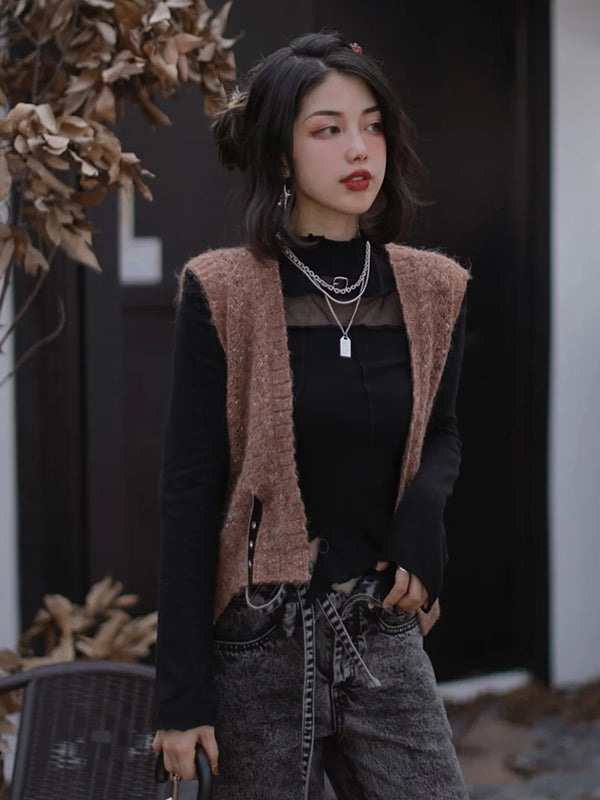 Hollow Knit Sweater