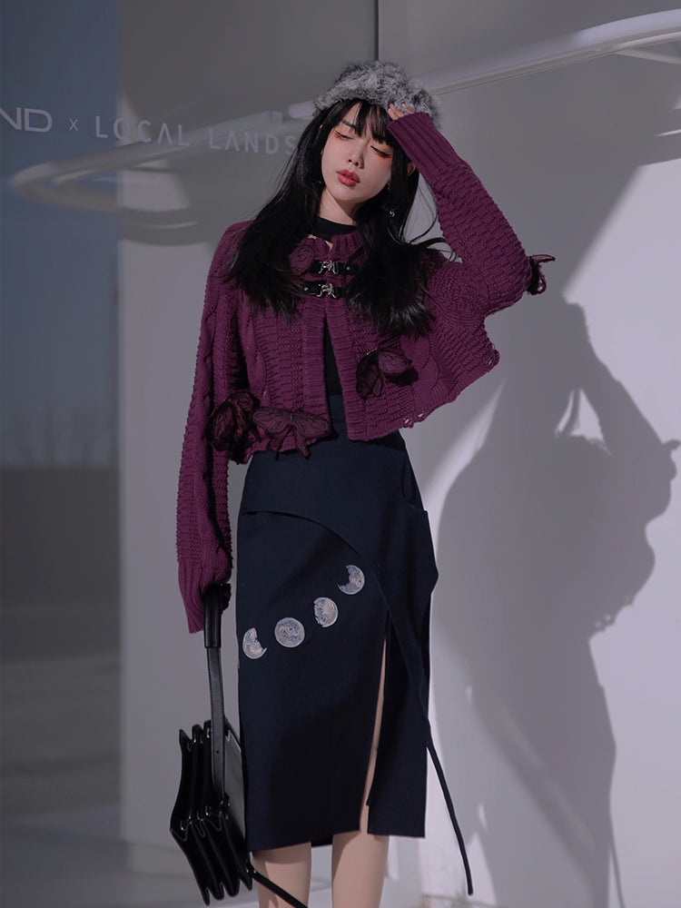 Butterfly Embroidery Cardigan Jacket