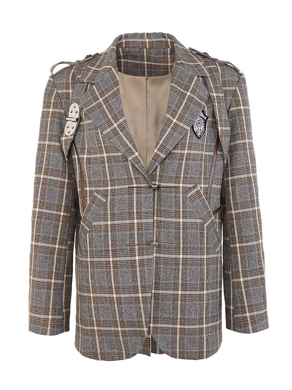 British Style Suit Jacket & Shirt & Culottes