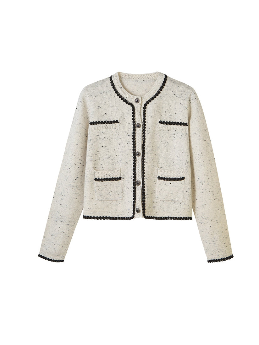 Fragrance Knitting Cardigan Jacket & Skirt