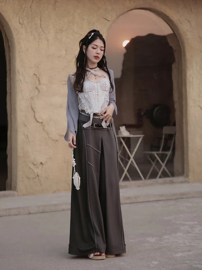 High Waist Wide Leg Pants