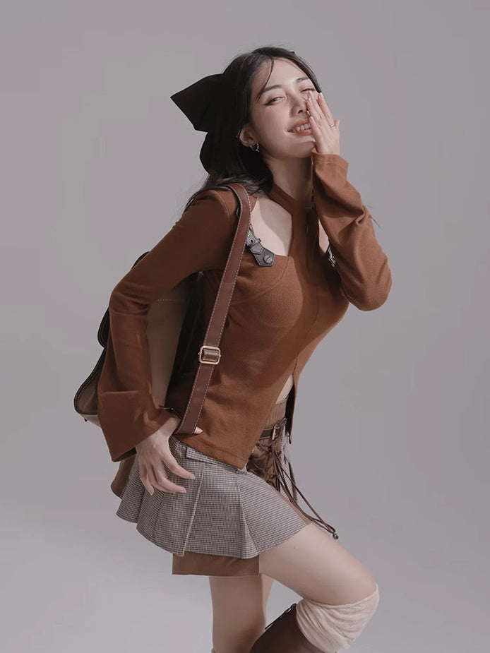 Hollow Knitted Top