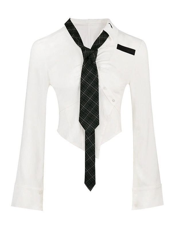 College British Style Shirt &&Vest & Pleated Culottes & Jacket