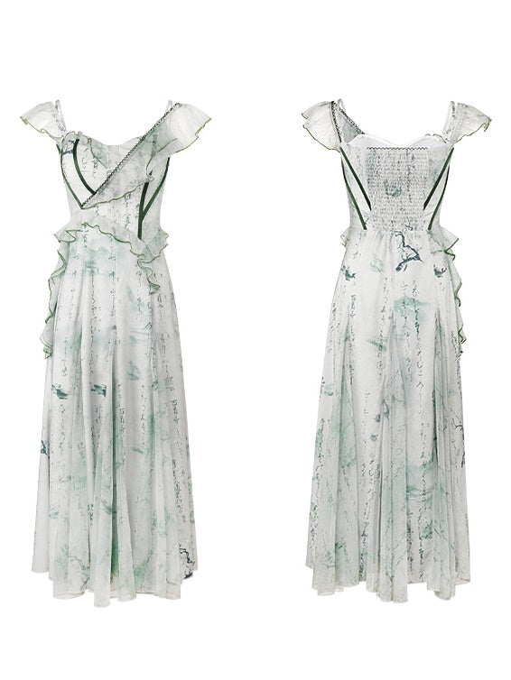 Chinese Fairy Printed Dress