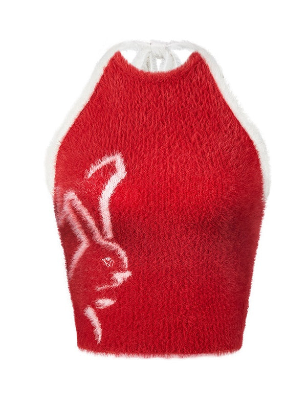 Knitted Halter Neck Vest
