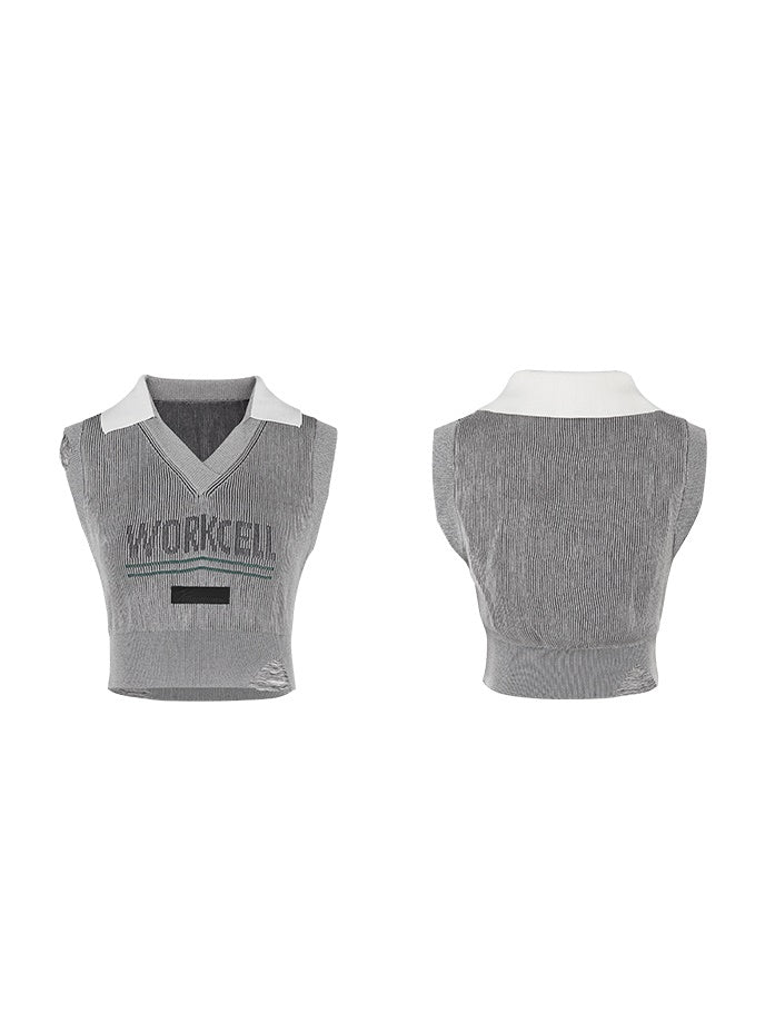 College British Style Shirt &&Vest & Pleated Culottes & Jacket