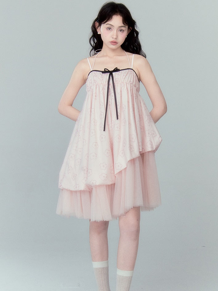 Flower Bud Slip Tutu One-piece