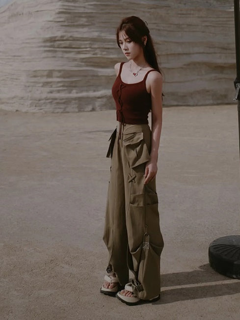Knitted Camisole & Short Cardigan Set-up