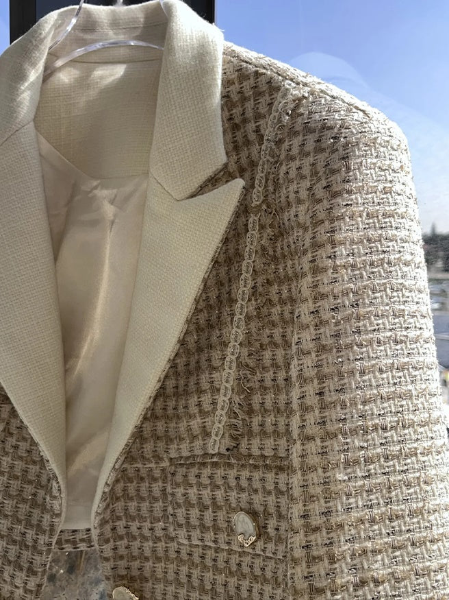Tweed Short Jacket & Skirt