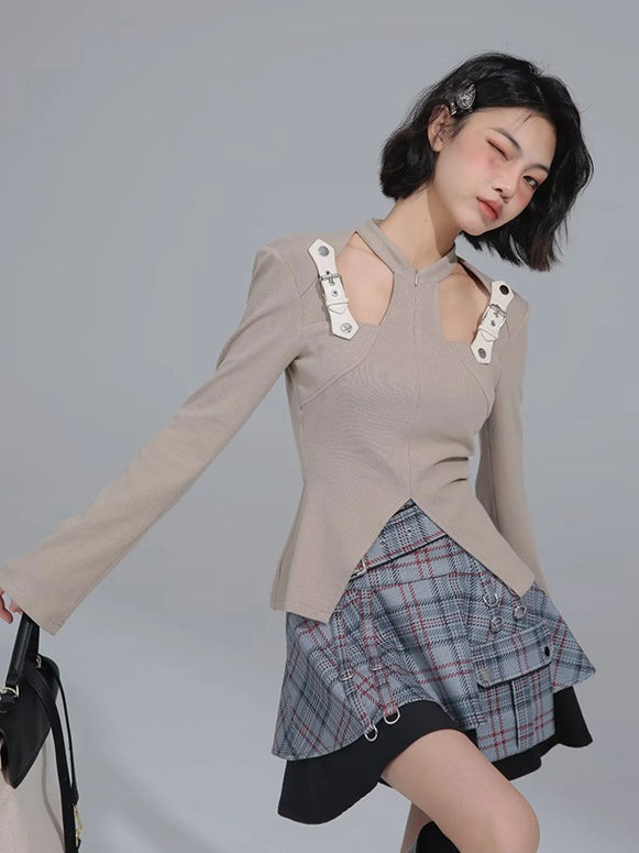 Hollow Knitted Top